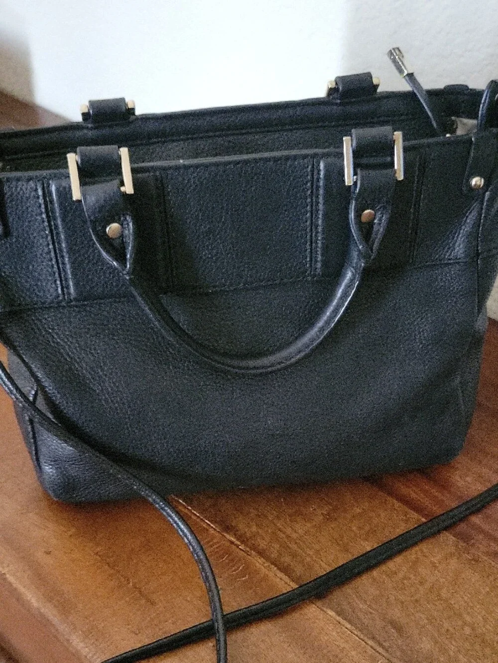 kate spade New York Summit Court Gillian Black Leather Satchel